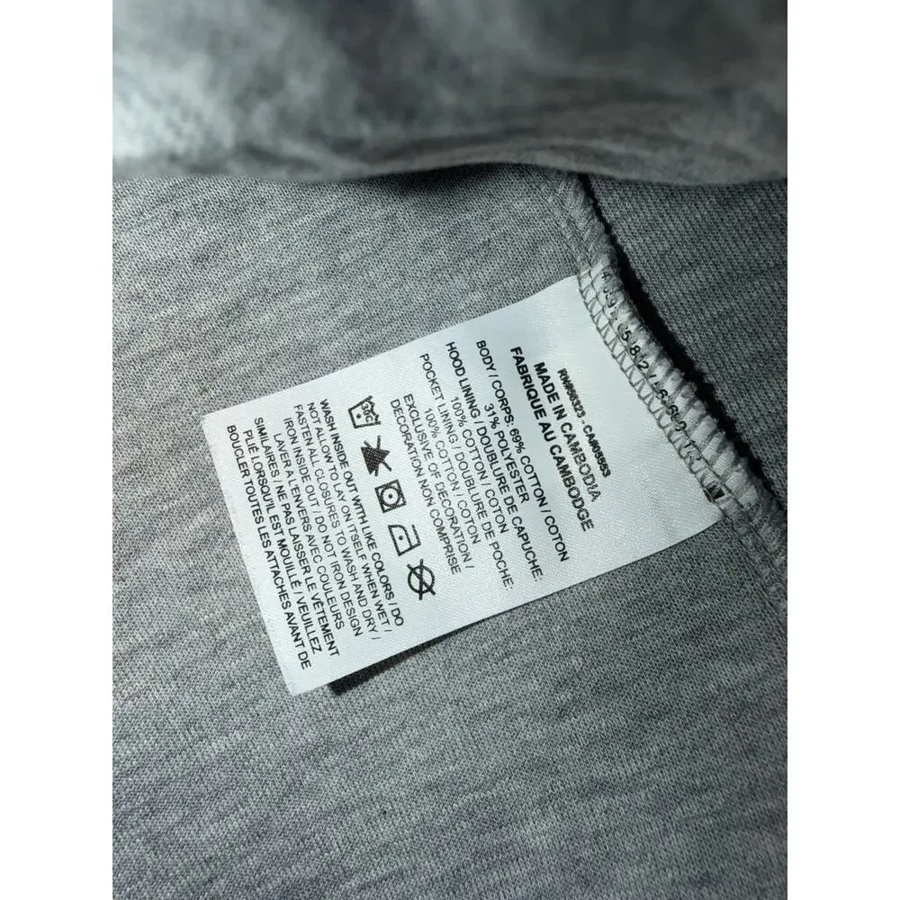 Nike Sportswear Tech Fleece Sweatshirt Full-Zip Grey Black Hoodie Large 14/16